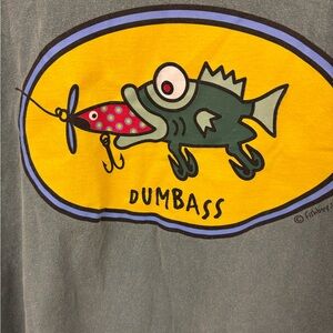 Cape May NJ Dumbass fish t-Shirt size XXL. Short sleeve. Cotton. EUC.#humor
